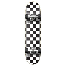 Yocaher Graphic Complete 7.75" Skateboard - Checker White - Longboards USA