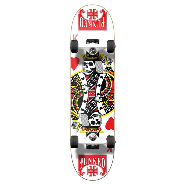 Yocaher Graphic Complete 7.75" Skateboard - King of Hearts - Longboards USA