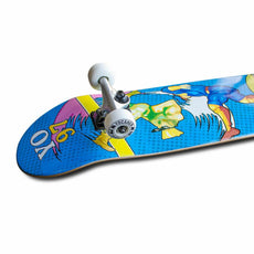 Yocaher Graphic Complete 7.75" Skateboard - Retro Series - Brawler - Longboards USA
