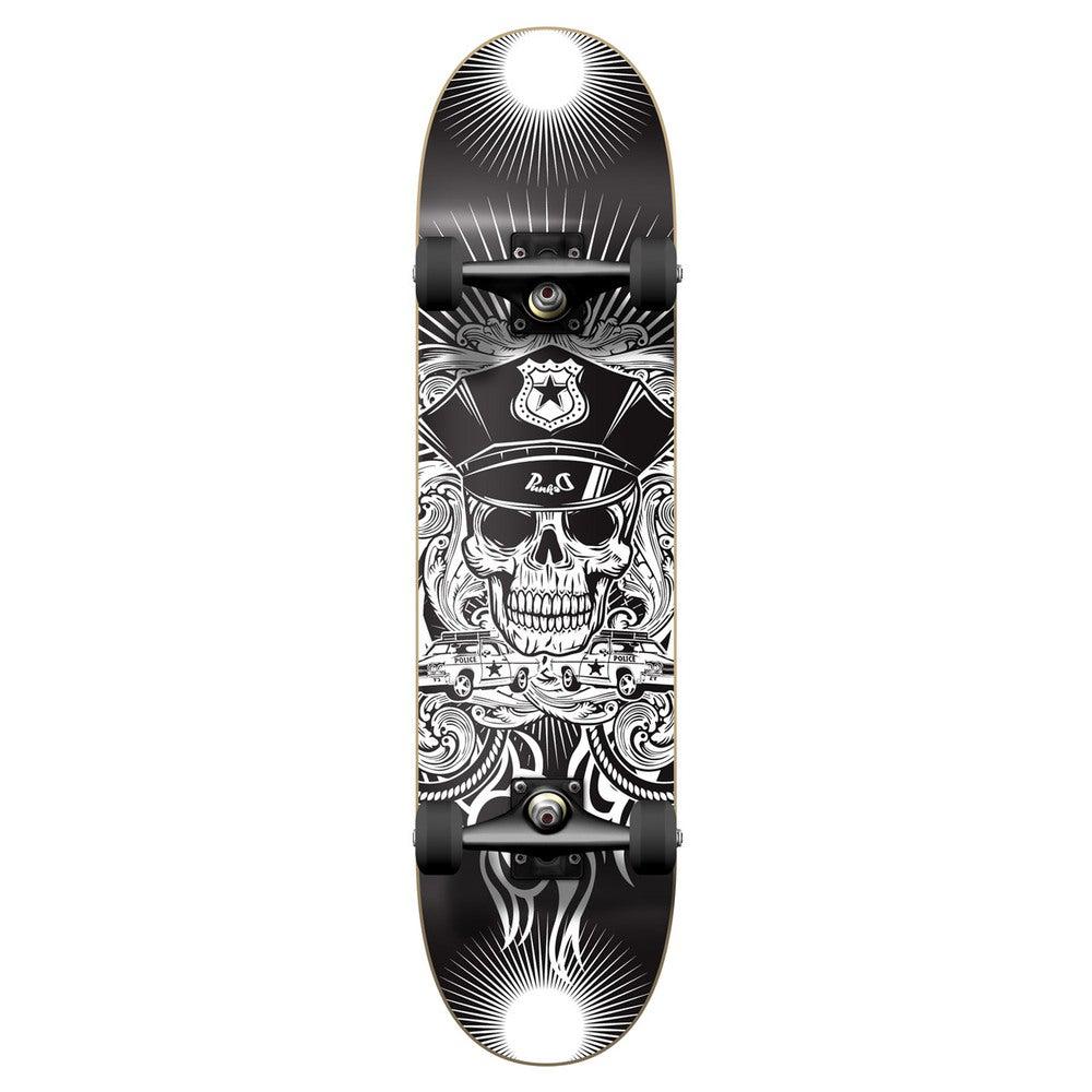 Yocaher Graphic Complete 7.75" Skateboard - Skull Cop - Longboards USA