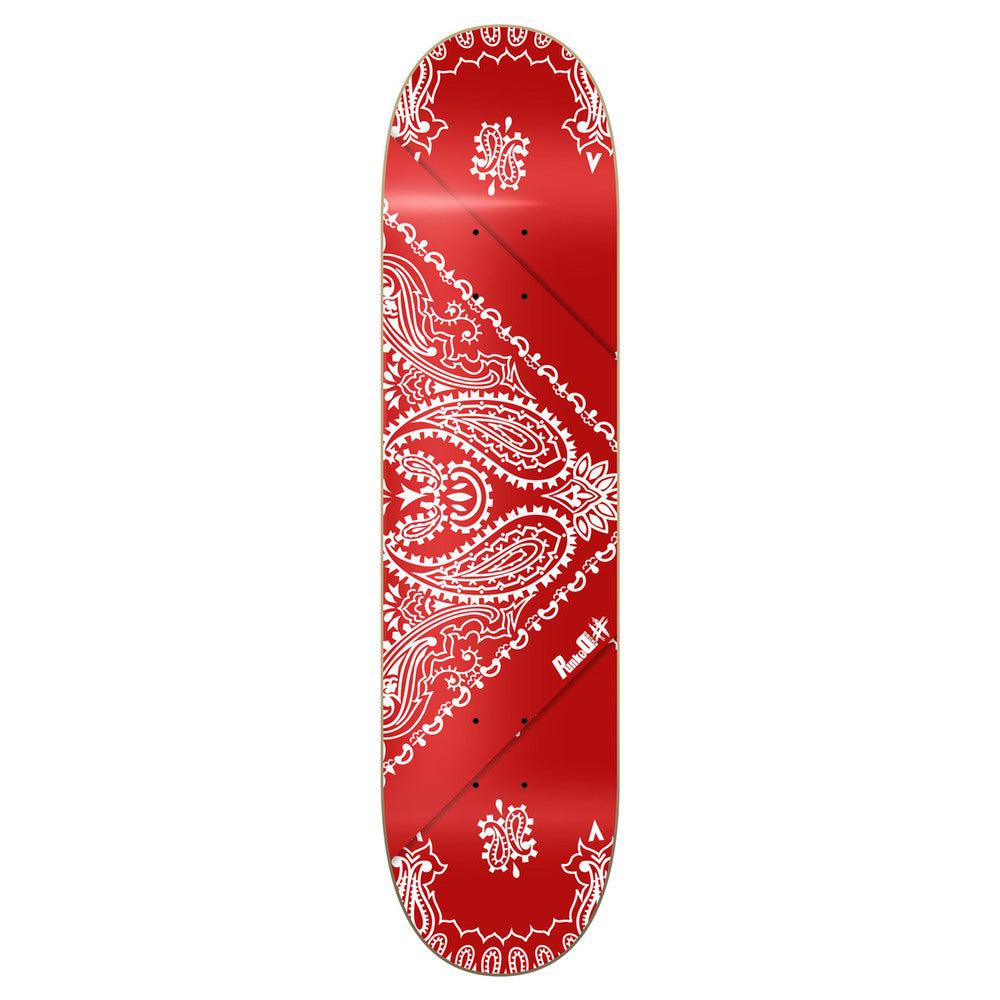 Yocaher Graphic Skateboard Deck - Bandana Red - Longboards USA