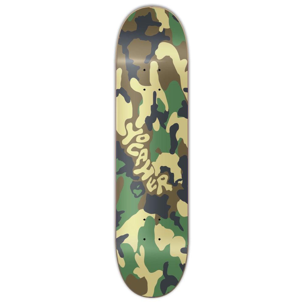 Yocaher Graphic Skateboard Deck  - Camo Series - Green - Longboards USA