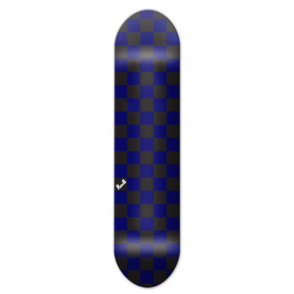 Yocaher Graphic Skateboard Deck - Checker Blue - Longboards USA