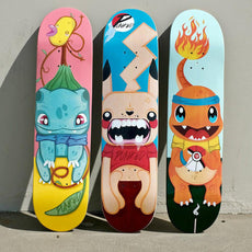 Yocaher Graphic Skateboard Deck  - PIKA Series - Charm - Longboards USA