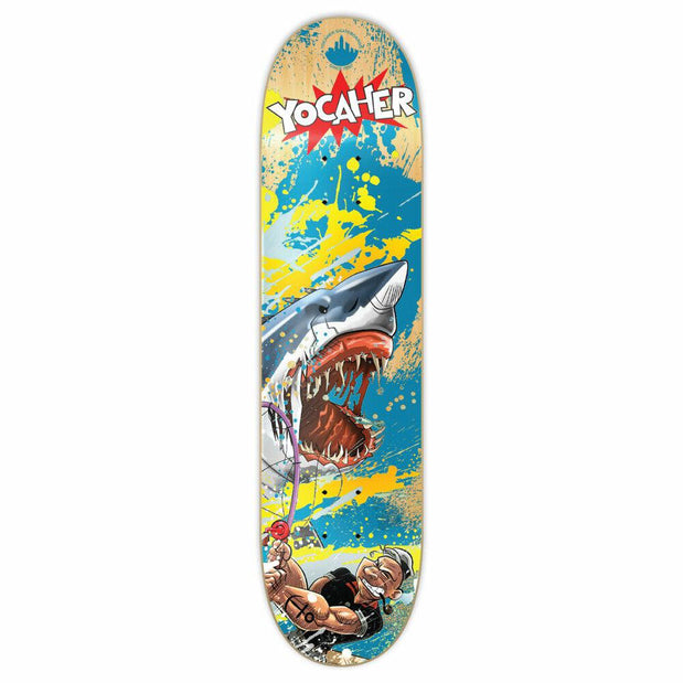 Yocaher Skateboard Deck – Samurai Series 'Girl Samurai Blue Dragon' – Deck Only