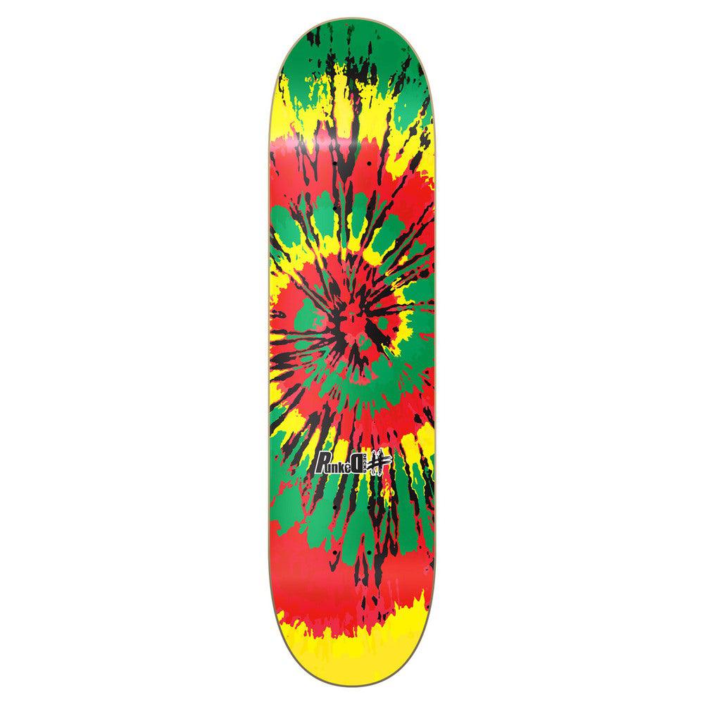 Yocaher Graphic Skateboard Deck - Tiedye Rasta - Longboards USA