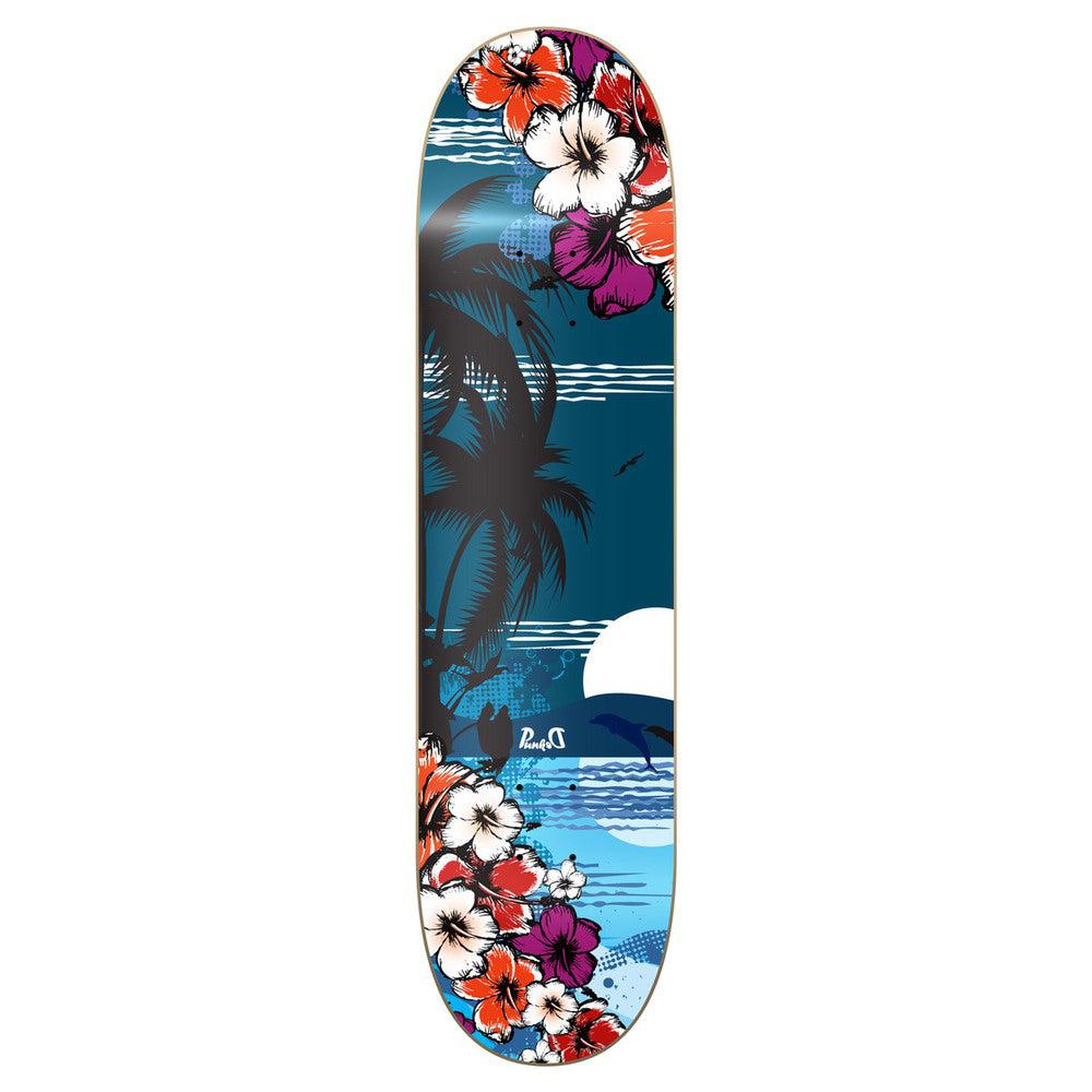 Yocaher Graphic Skateboard Deck - Tropical Night - Longboards USA