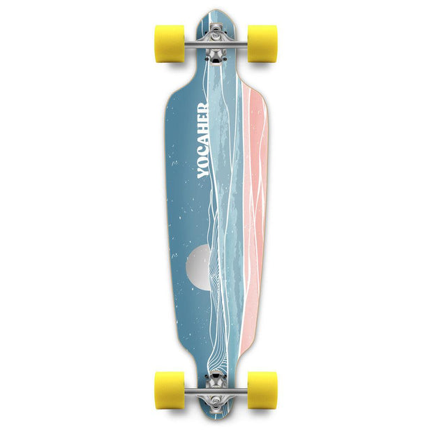 Yocaher Horizon Night 41" Drop Through Longboard - Longboards USA