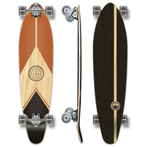 Yocaher Kicktail Longboard Complete - Earth Series - Mountain - Longboards USA