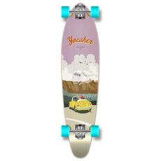 Yocaher Kicktail Longboard Complete - VW Bettle Series - Yellow - Longboards USA