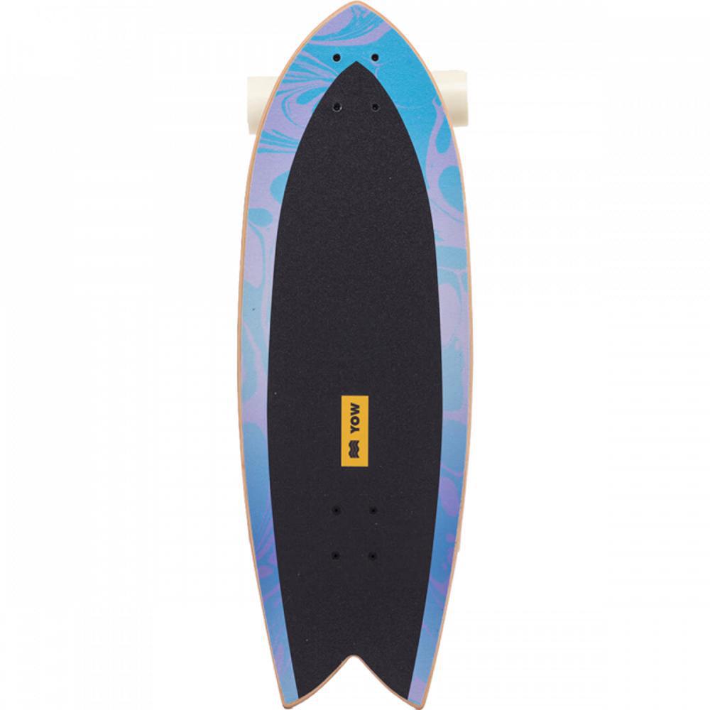 YOW SURFSKATE Coxos 31″ スケートボード 青いマーブル模様 Coxos 31