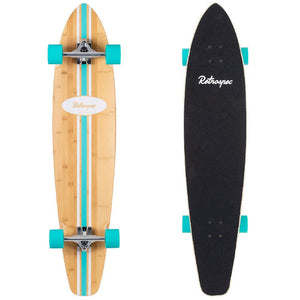 Zed Aqua Pipeline 44" Top Mount Bamboo Kicktail Longboard - Longboards USA