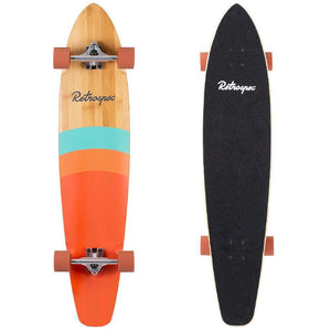 Zed Golden Sunset 44" Top Mount Bamboo Kicktail Longboard - Longboards USA