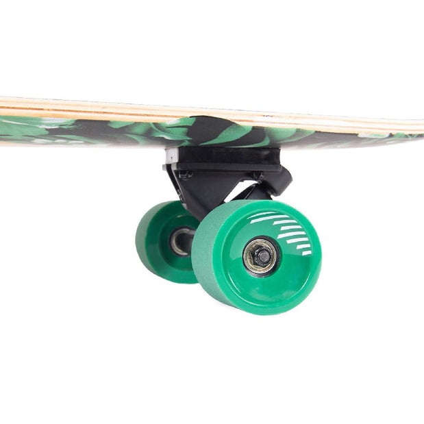 Zed Green Flora 44" Top Mount Bamboo Kicktail Longboard - Longboards USA