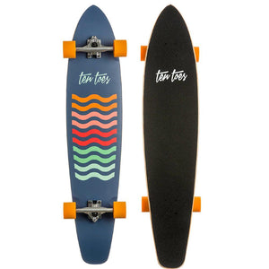 Zed Sapphire Ten Toes 44" Top Mount Bamboo Kicktail Longboard - Longboards USA