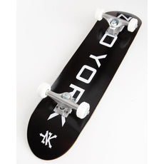 Zoo York OG 95 Logo Block Black/White 7.75" Skateboard - Longboards USA