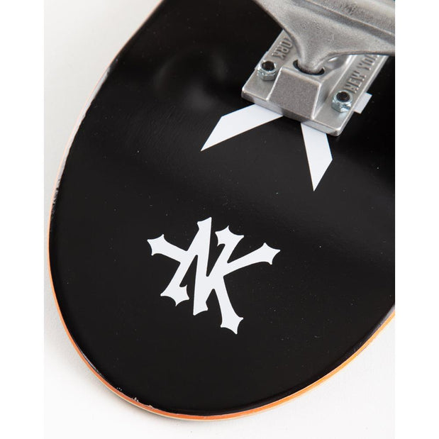 Zoo York OG 95 Logo Block Black/White 8.0" Skateboard - Longboards USA